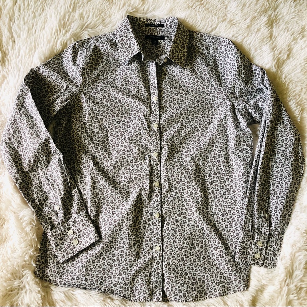 LandsEnd Women No Iron Animal Print SZ 10